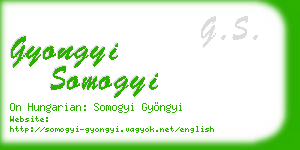 gyongyi somogyi business card
